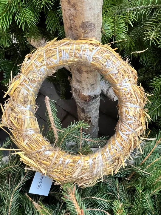 Krans straw weath natural 45 cm 