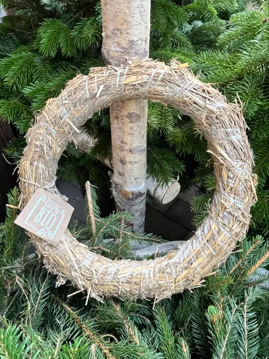 Krans straw weath natural 45 cm 