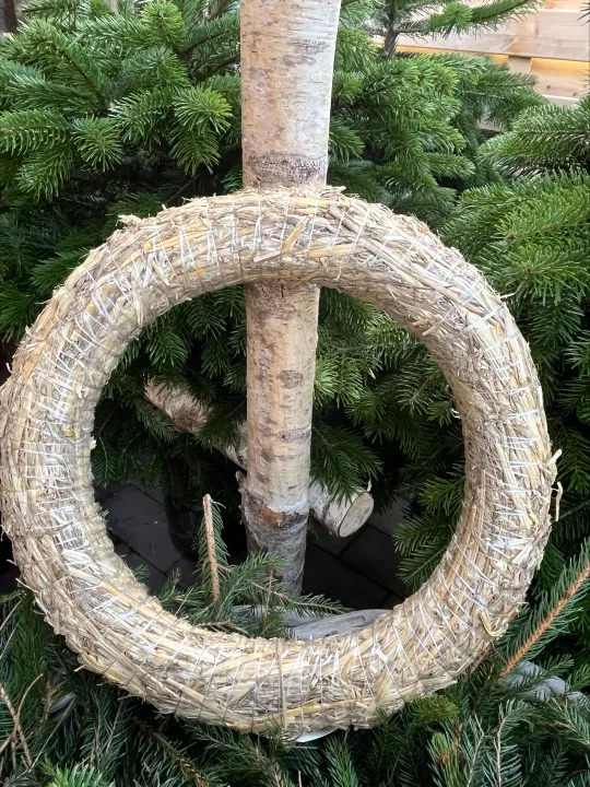 Krans straw weath natural 45 cm 