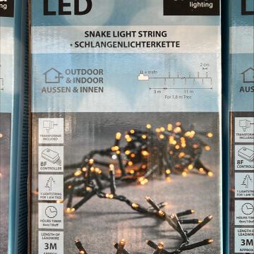 Snake light warm wit 550led 